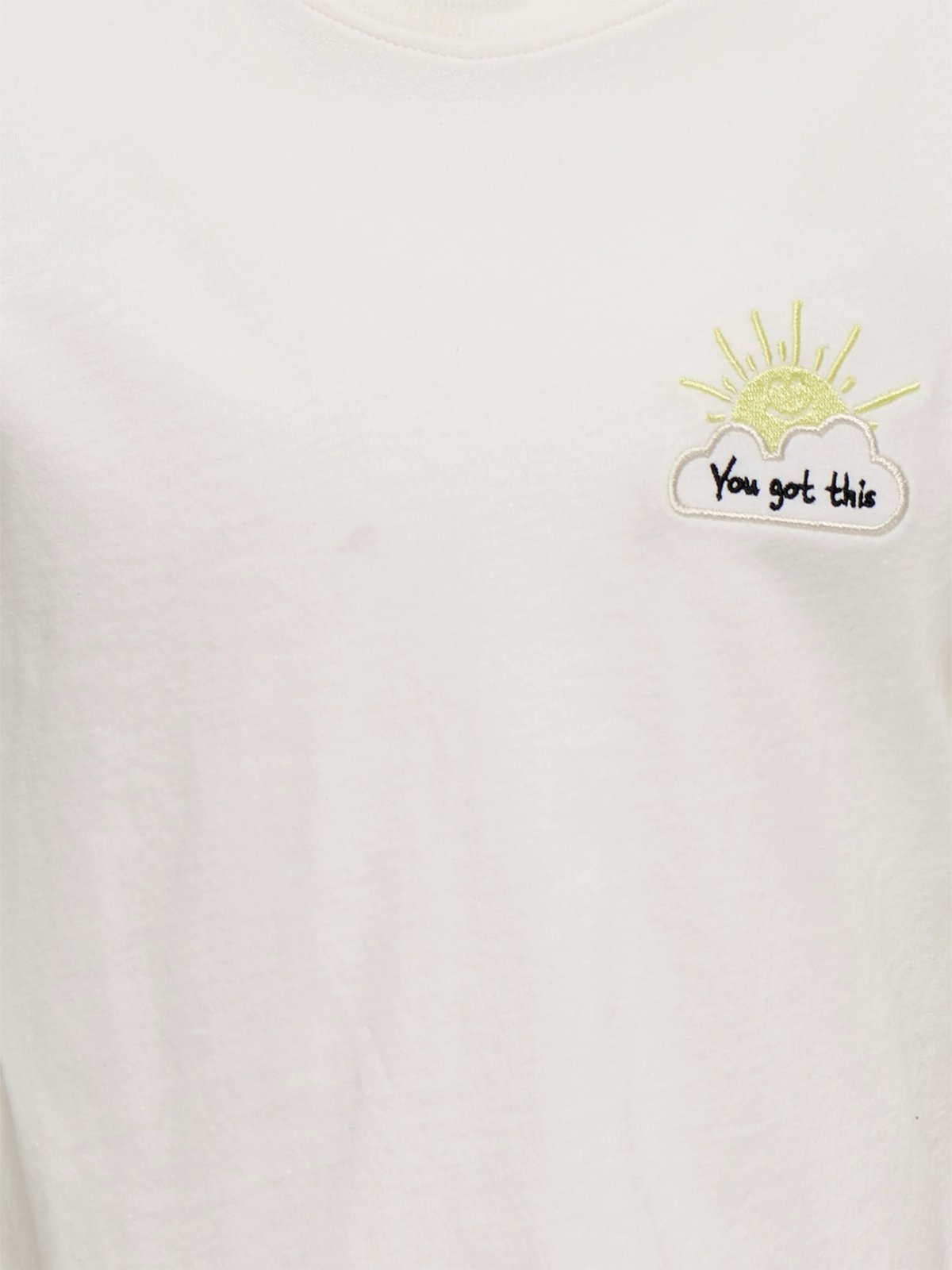 Kids Only Rex Short Sleeve Print Top Junior Cloud Dancer