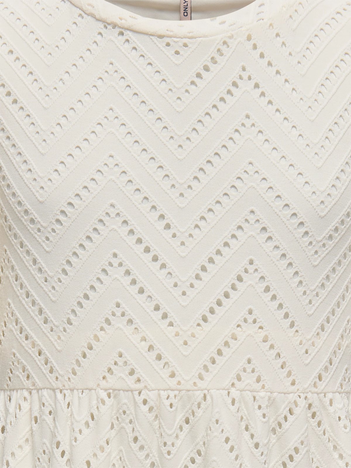 Kids Only Carla Cathinka Short Sleeve Dress Junior Cloud Dancer