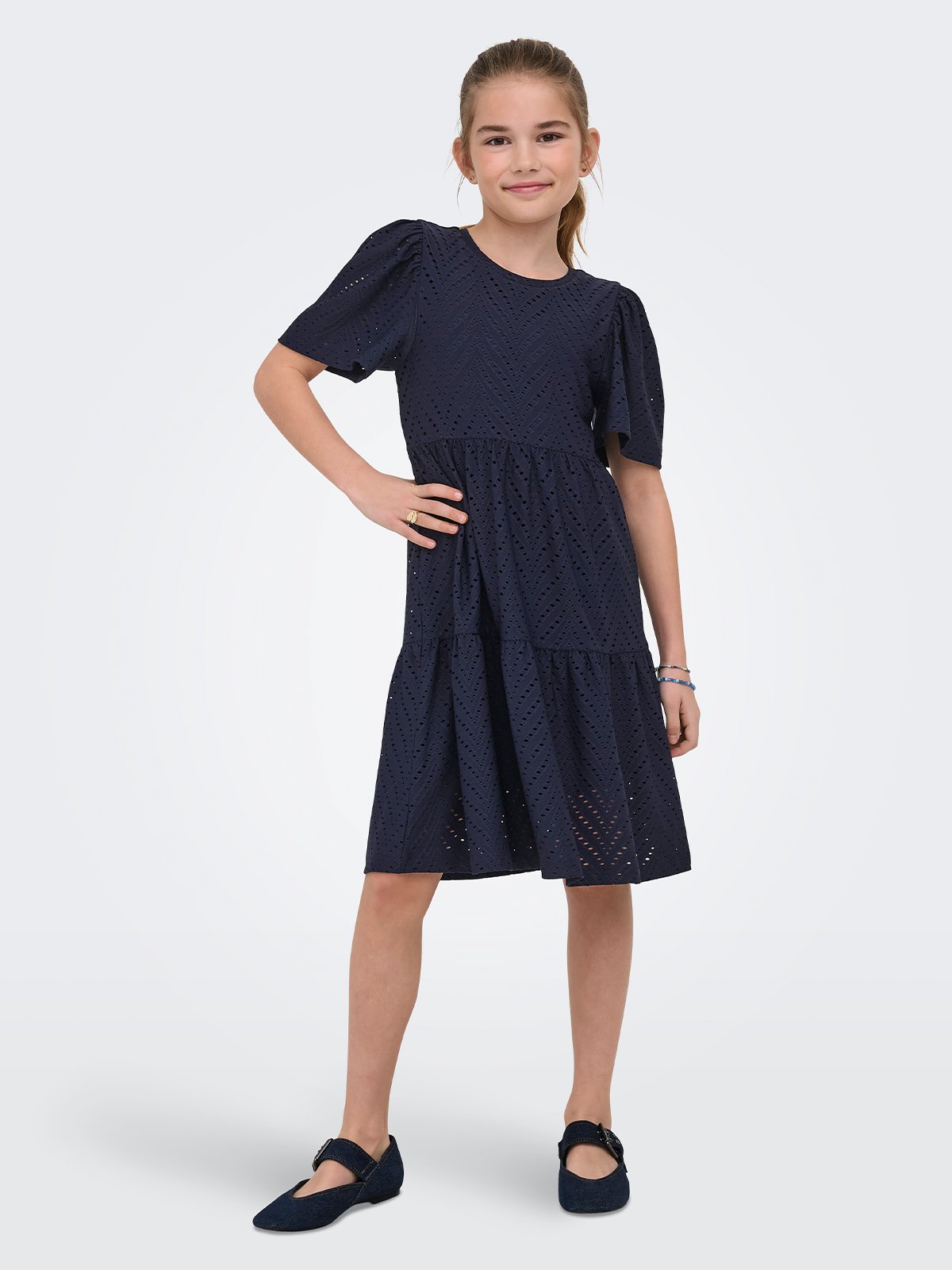 Kids Only Carla Cathinka S/S Dress Jrs Night Sky
