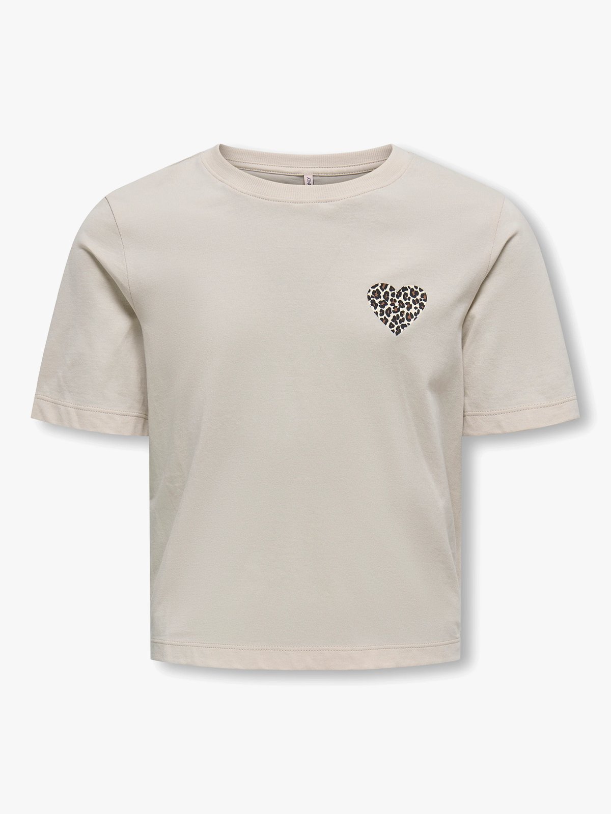 Kids Only Rex Leo Heart Short Sleeve Top Junior Pumice Stone