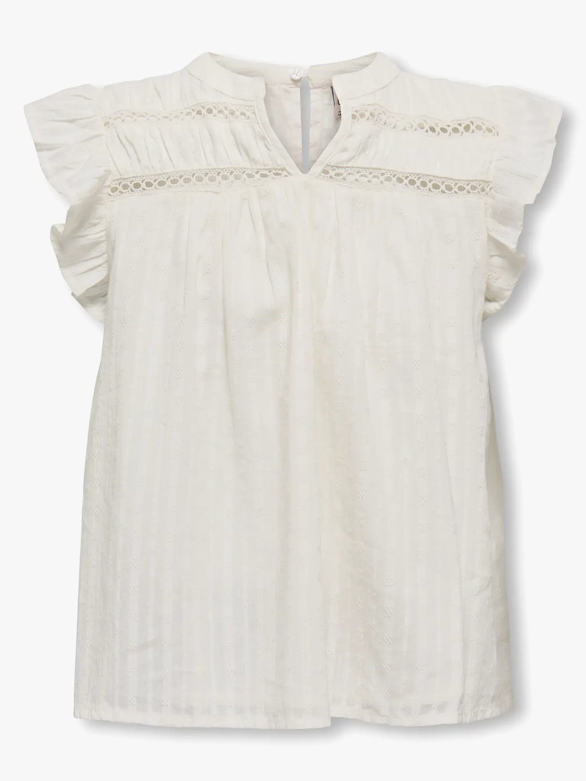 Kids Only Camille S/L Shirt Woven Cloud Dancer