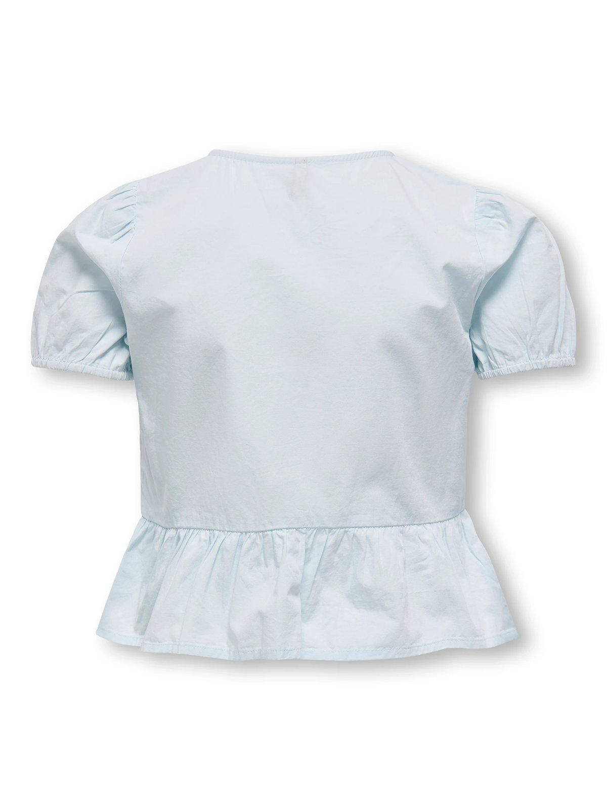 Kids Only Clara Life Short Sleeve Bow Shirt Junior Ballad Blue