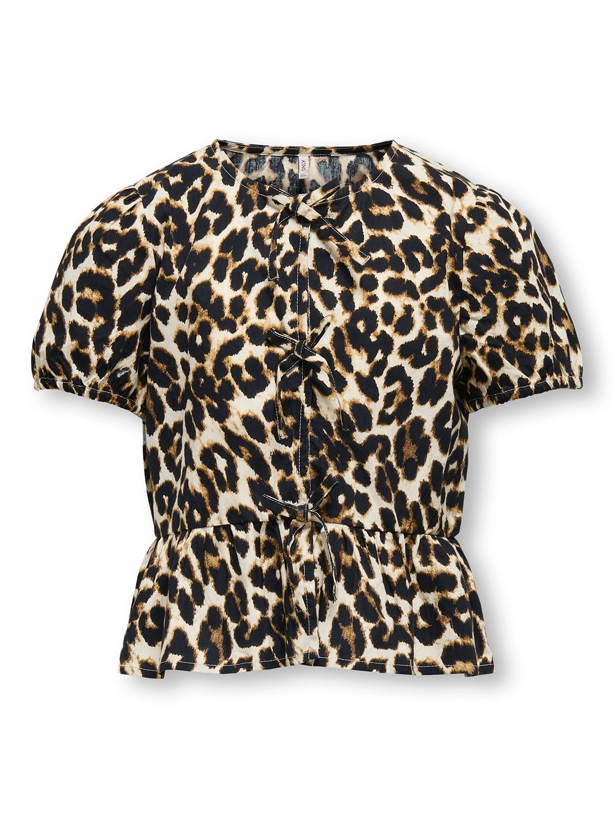 Kids Only Clara Life Short Sleeve Bow Shirt Junior Black