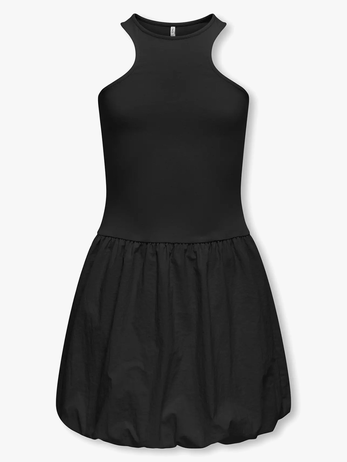 Kids Only Lia S/L Ballon Mix Short Dress Junior Black