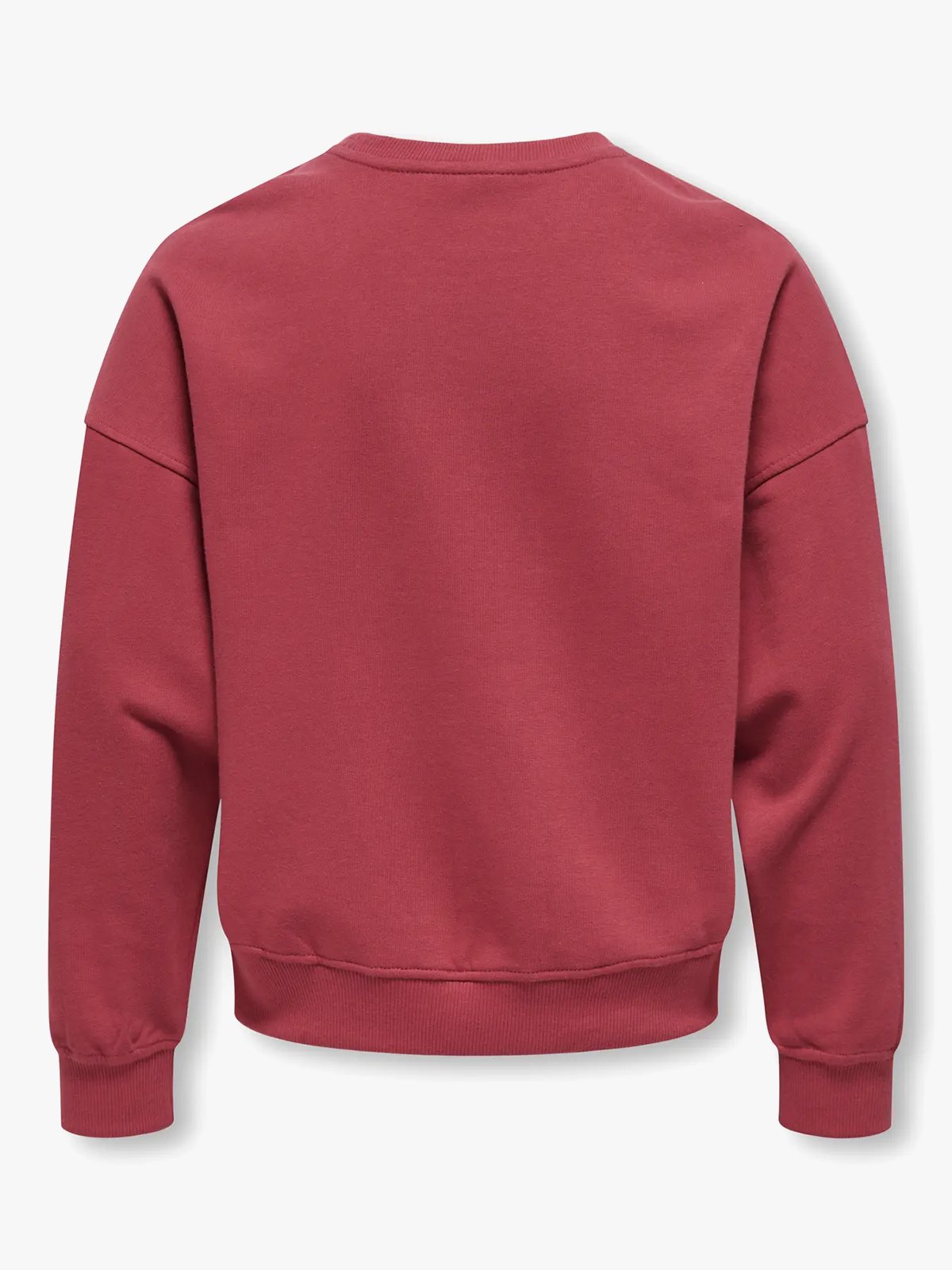 Kids Only Philea Life Long Sleeve Ovzfruit Oneck Ubrushed Sweat Earth Red Mango