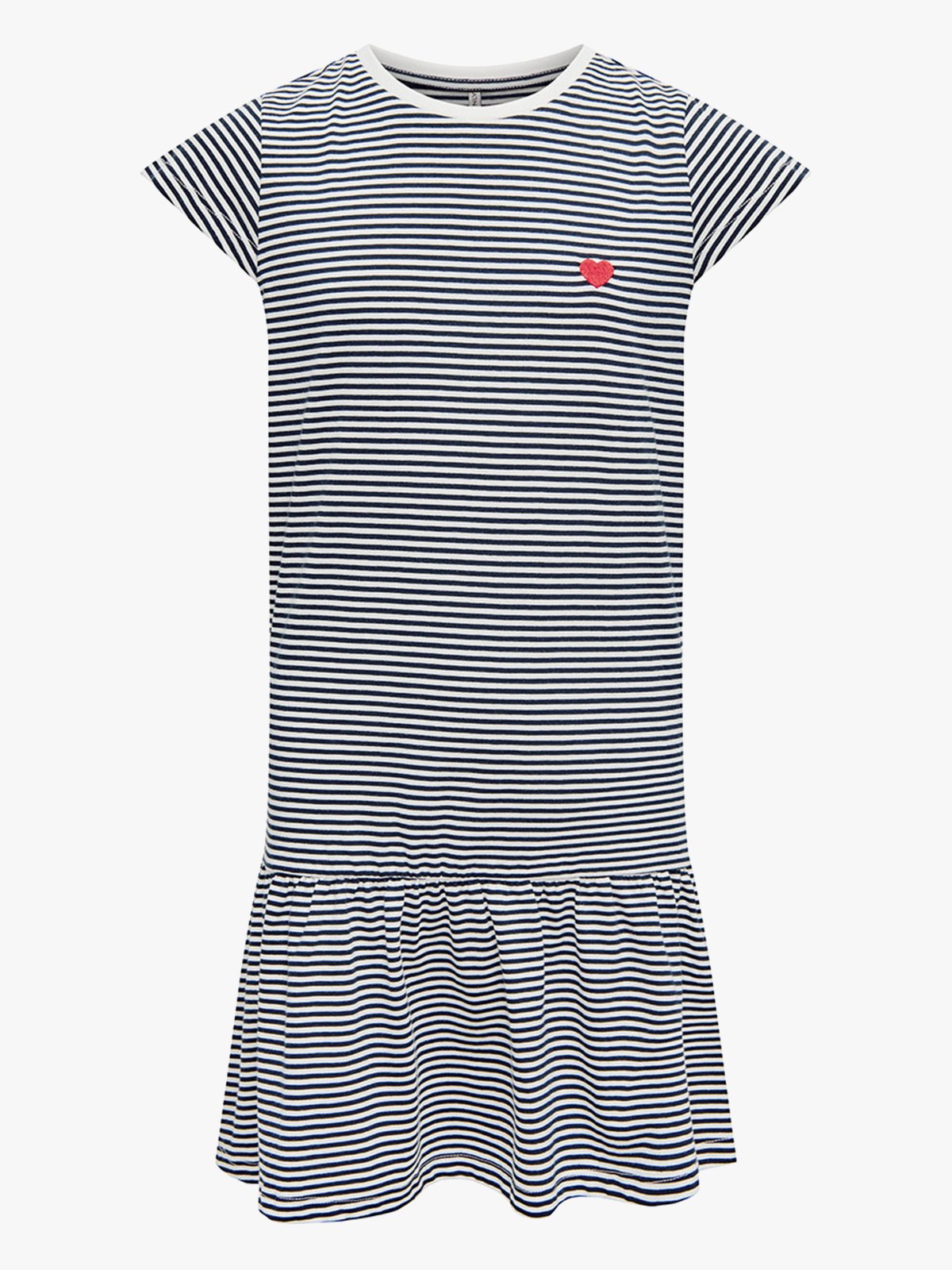 Kids Only Pisa Life Cap Short Sleeve Dress Junior Cloud Dancer/Sky Captain