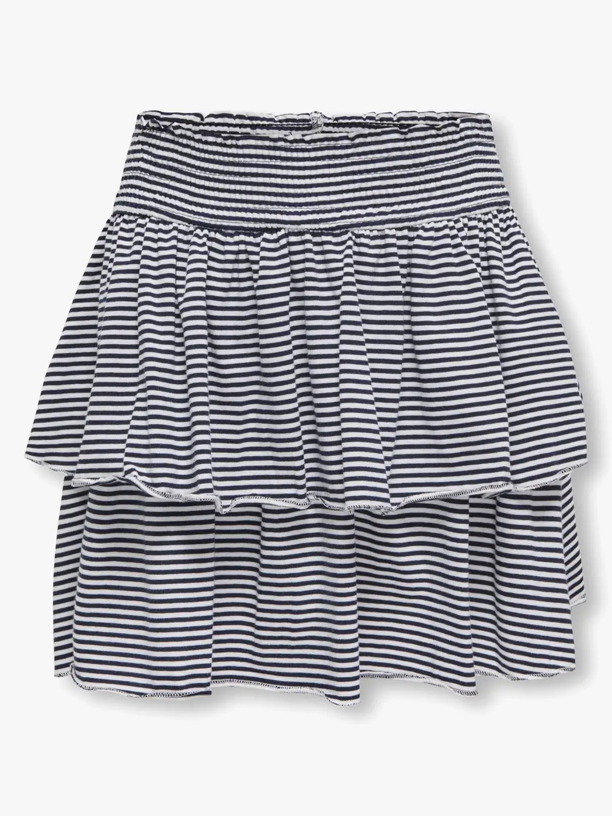 Kids Only Pisa Life Smock Skirt Junior Cloud Dancer Sky Captain Y/D Stripes/Red Heart