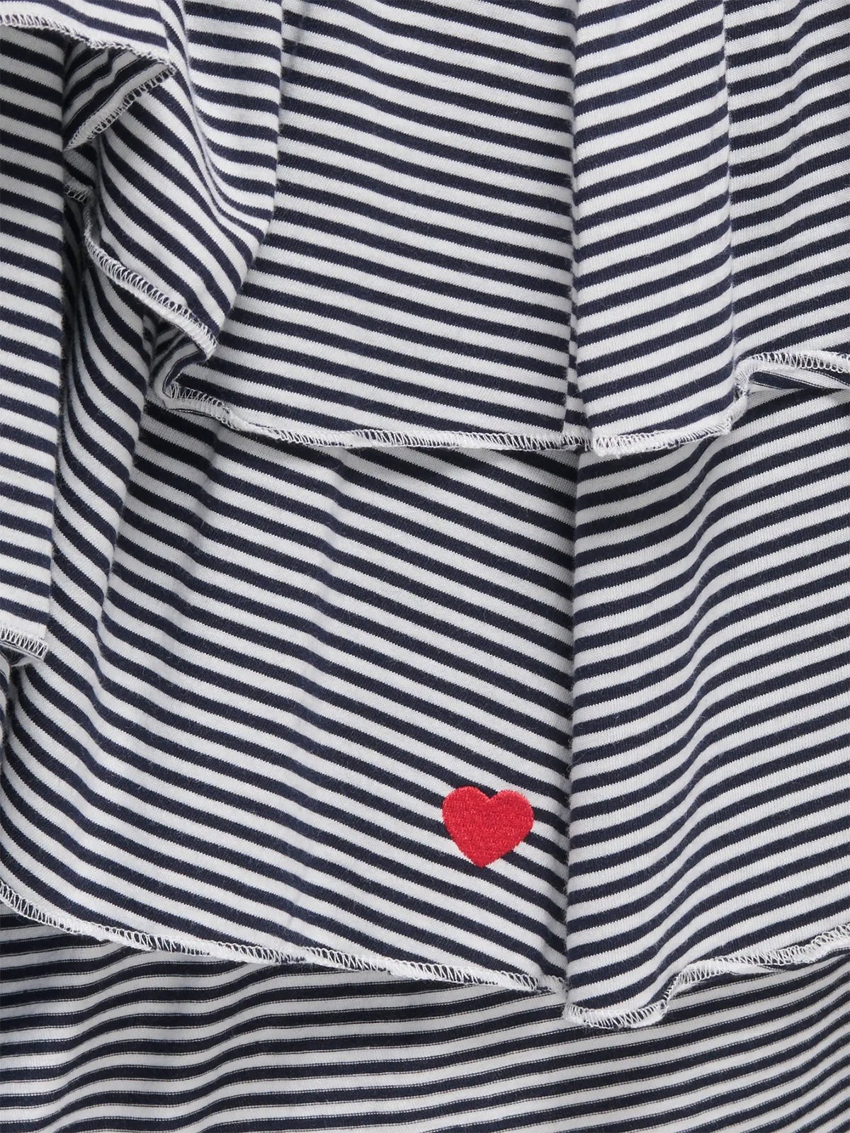 Kids Only Pisa Life Smock Skirt Junior Cloud Dancer Sky Captain Y/D Stripes/Red Heart