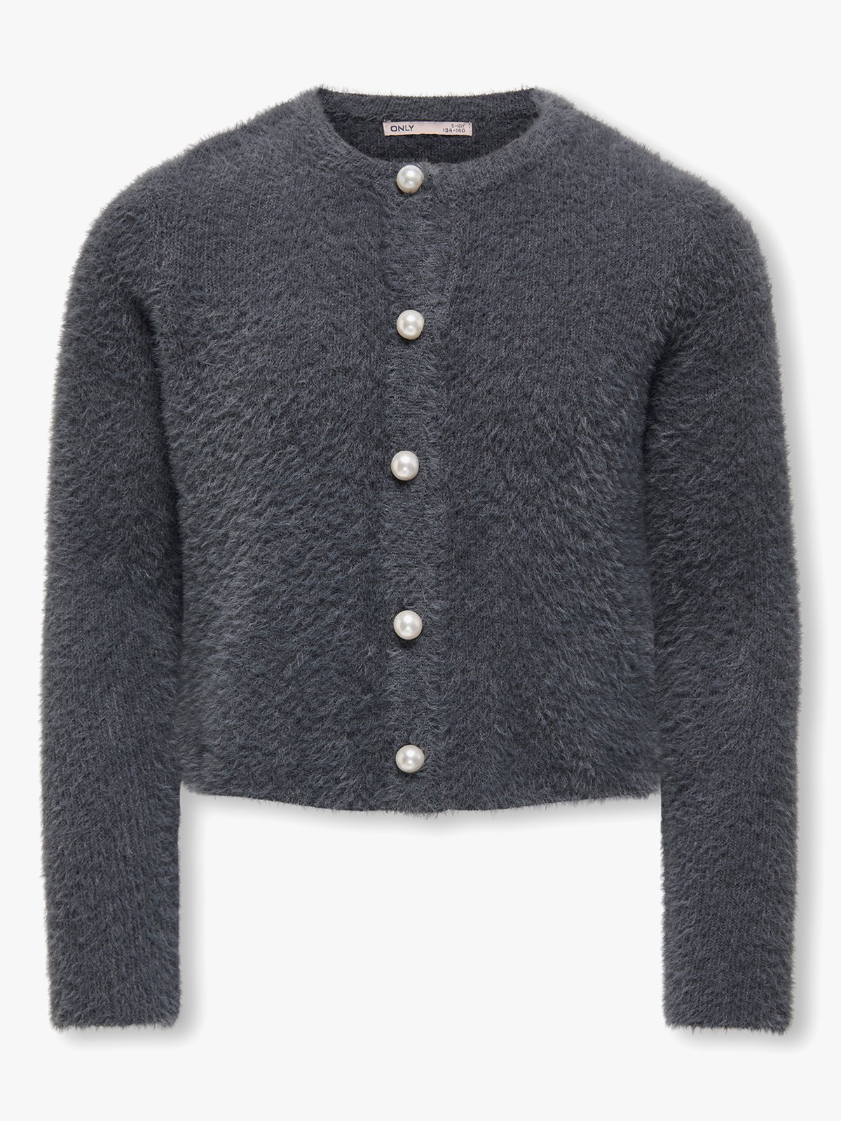 Kids Only Piumo Petra Pearl O-Neck Car Knt Blackened Pearl