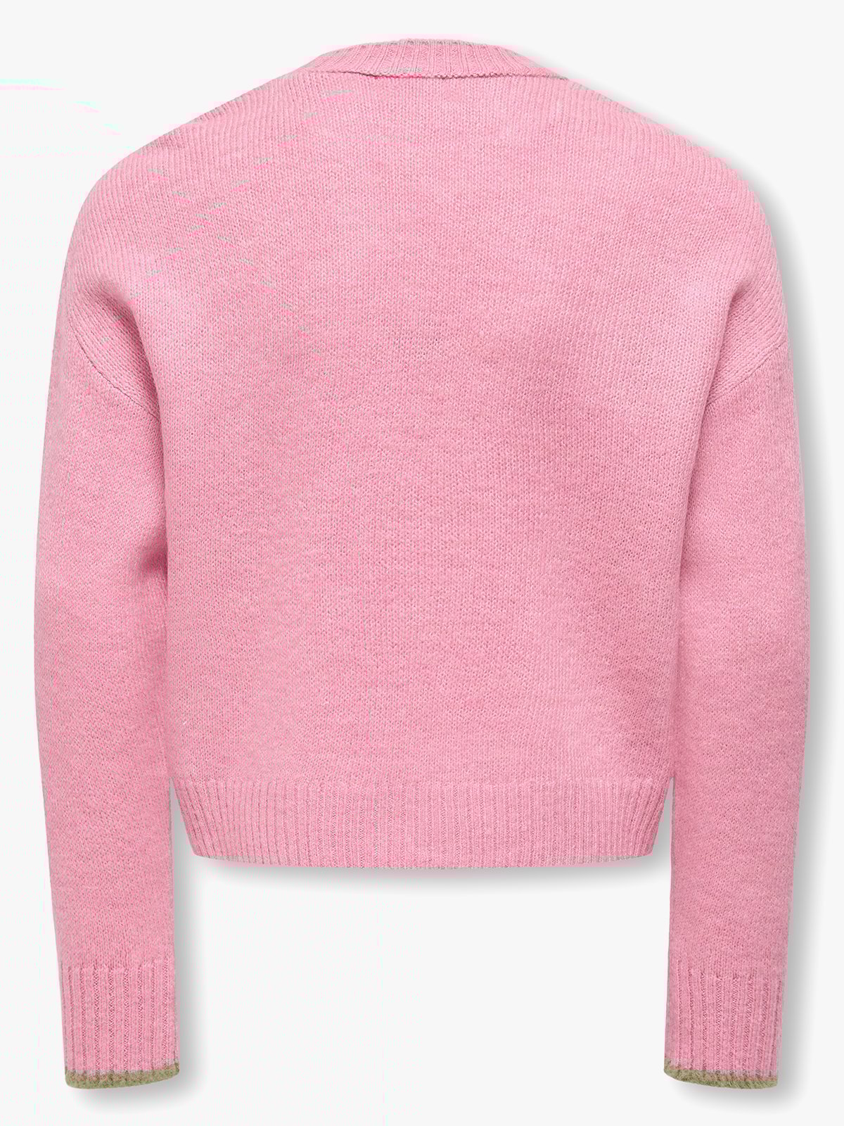 Kids Only Amour Long Sleeve Oneck Pullover Knit Sea Pink