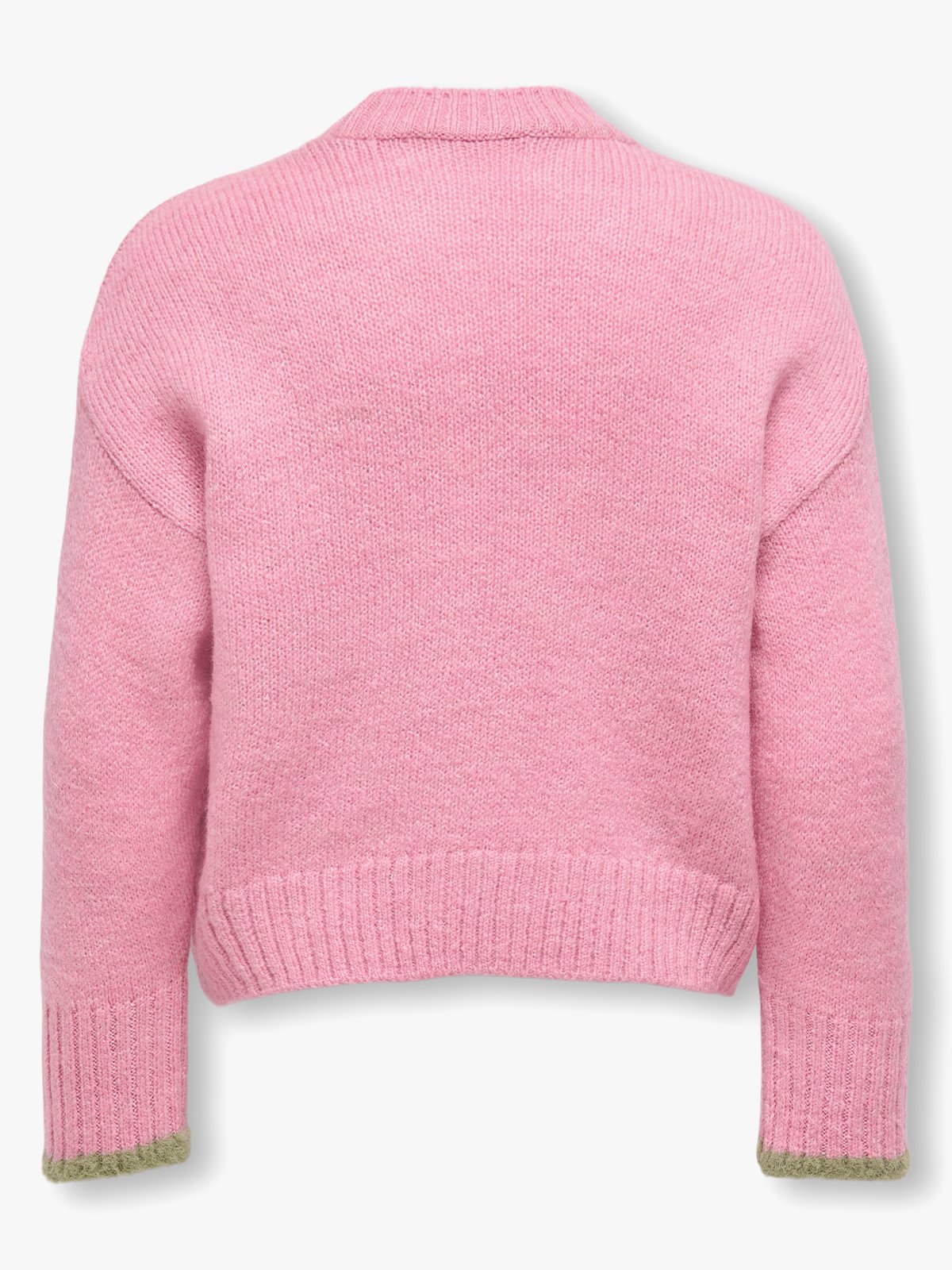 Kids Only Amour Long Sleeve Oneck Pullover Knit Sea Pink