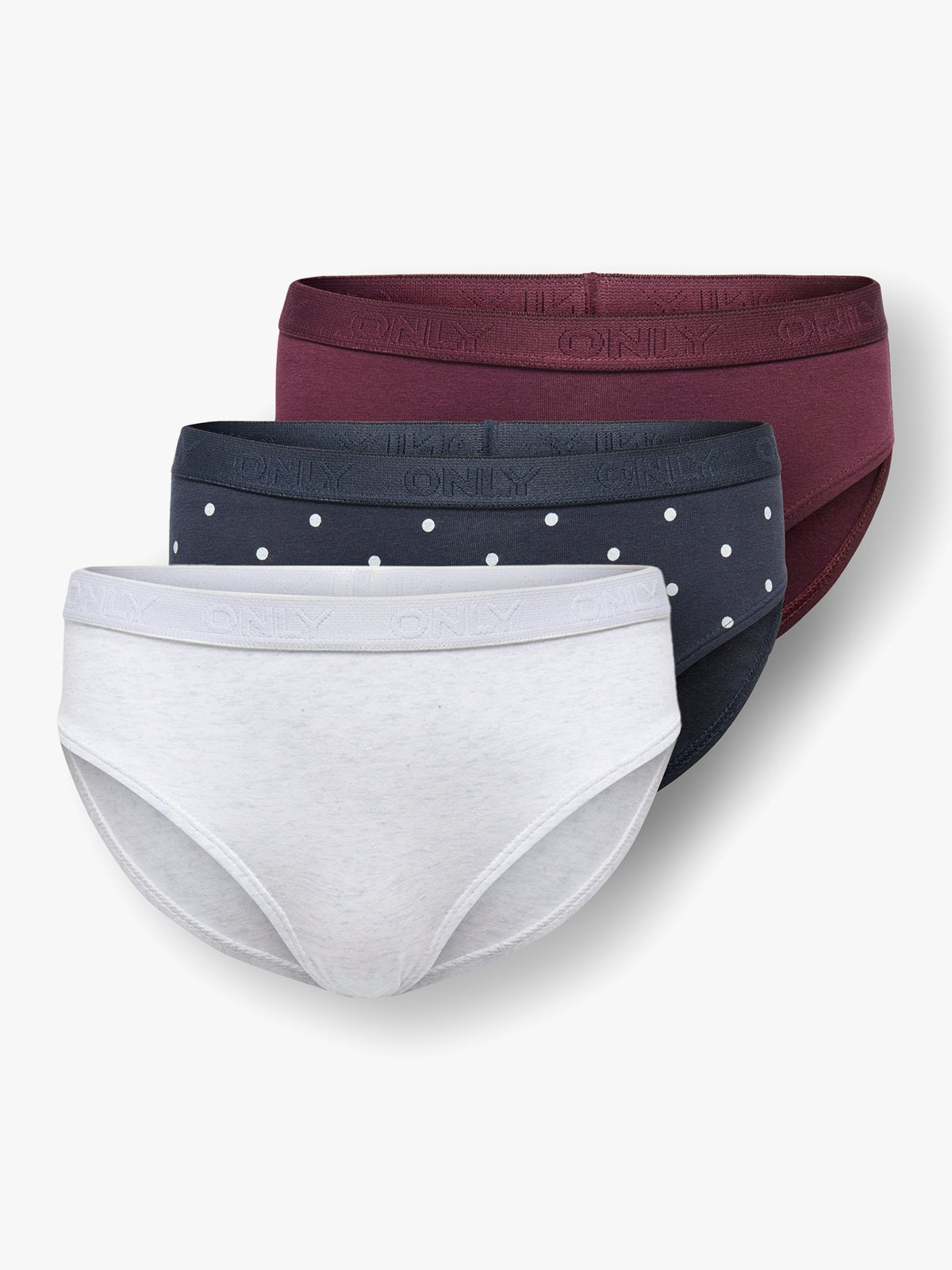 Kids Only Lola 3-Pack Logo Briefs Fig