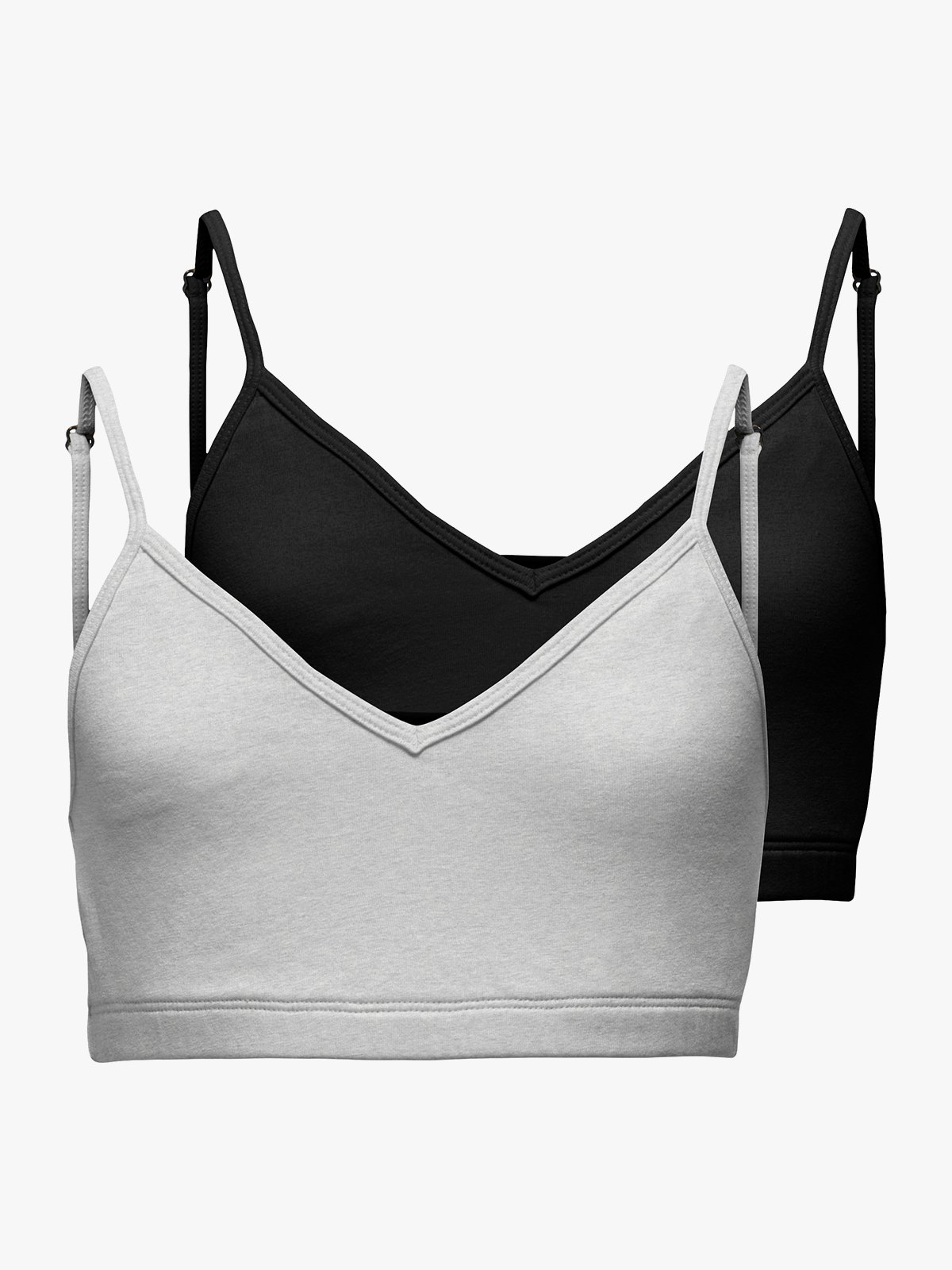 Kids Only Lola 2-Pack Padded Top Light Grey Melange