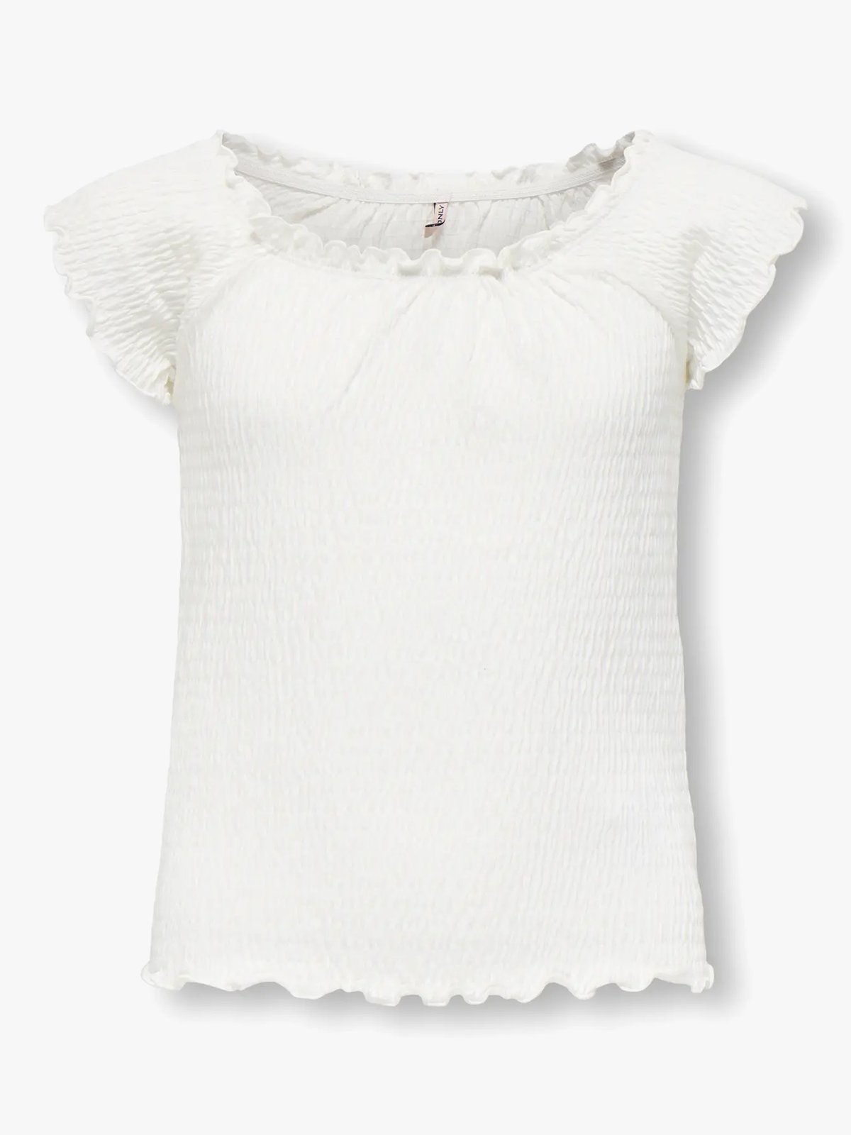 Kids Only Jojo Life Short Sleeve Top Cloud Dancer