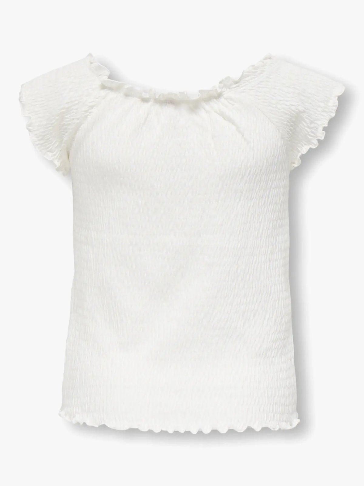 Kids Only Jojo Life Short Sleeve Top Cloud Dancer