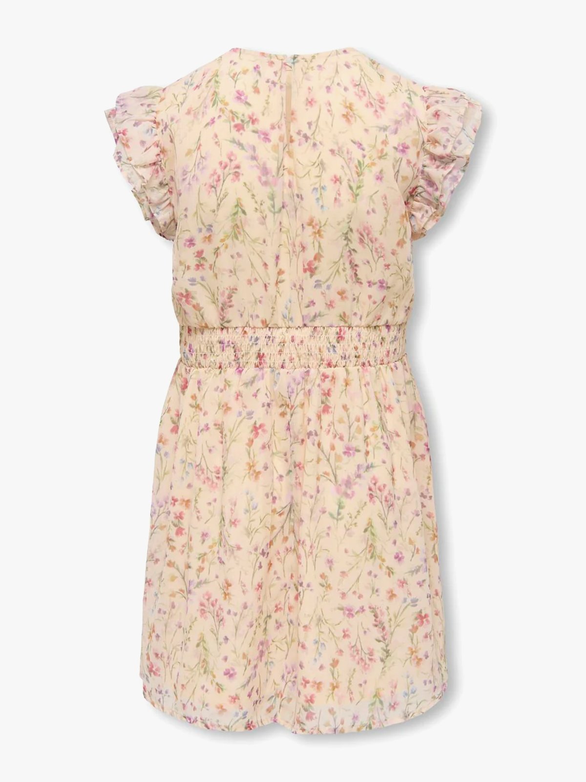 Kids Only Asta Life Short Sleeve Dress White / Summer Flowers