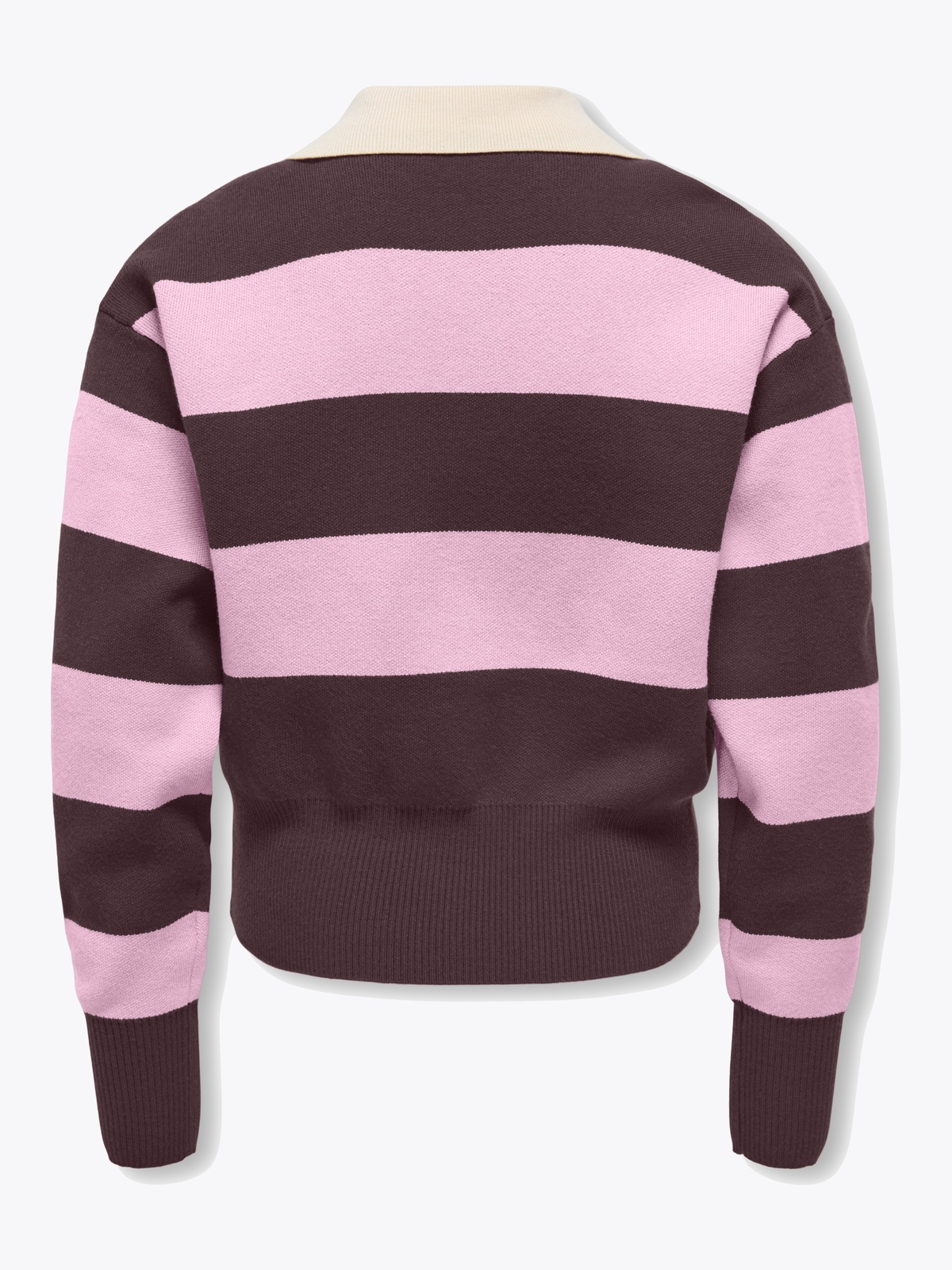 Kids Only Alvi Life Polo Long Sleeve O-Neck Knit Fudge Pink Lady