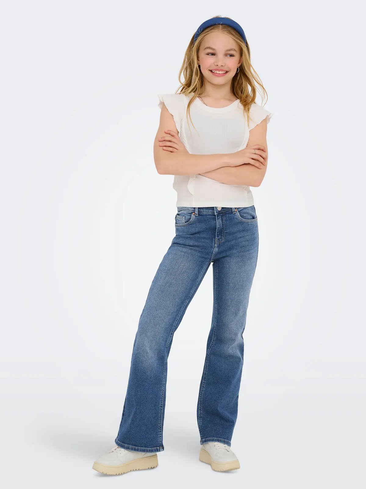 Kids Only Juicy Life Flared Denim Medium Blue Denim