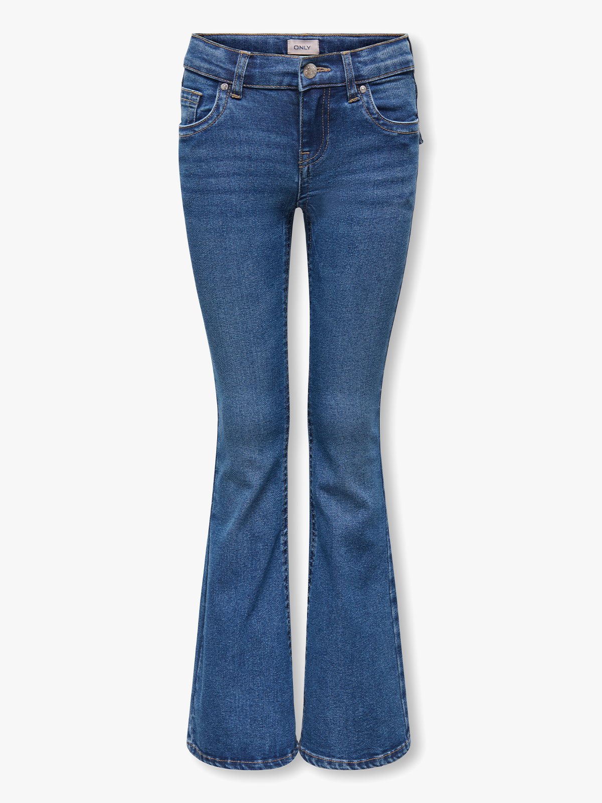 Kids Only Phoebe Loe Waist Pocket Flared Denim Denim