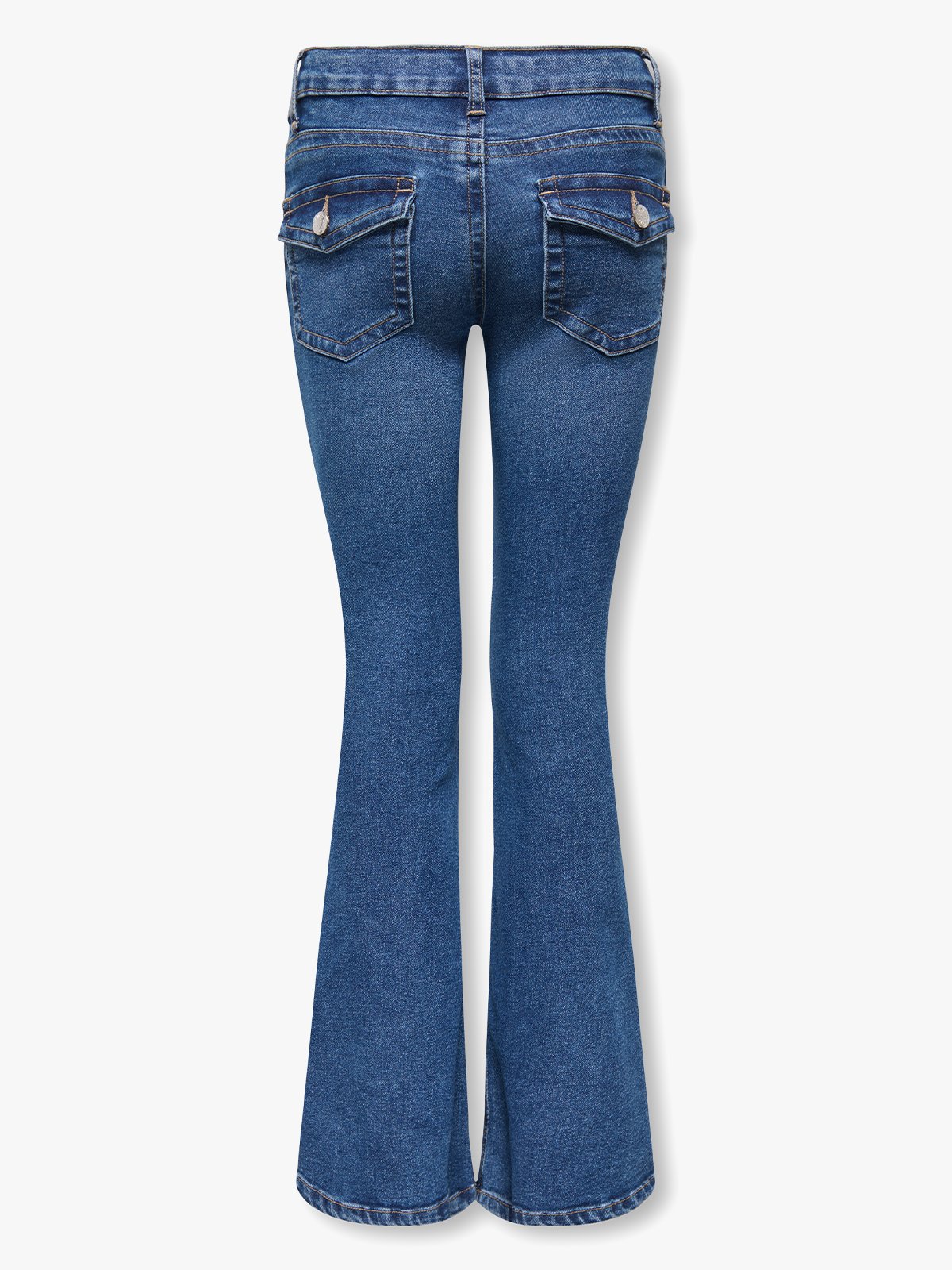 Kids Only Phoebe Loe Waist Pocket Flared Denim Denim