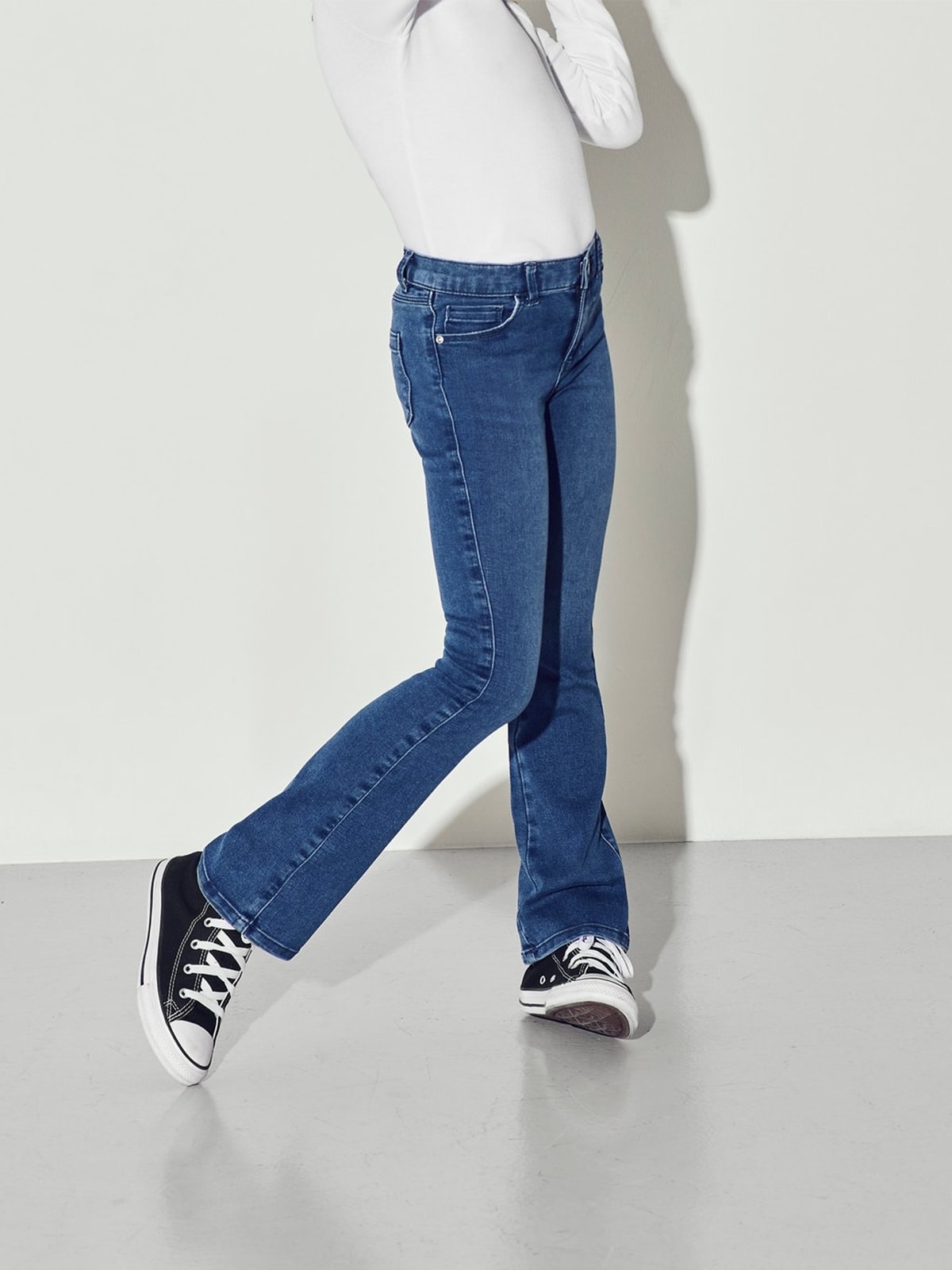 Kids Only Royal Life Reg Flared Medium Blue Denim