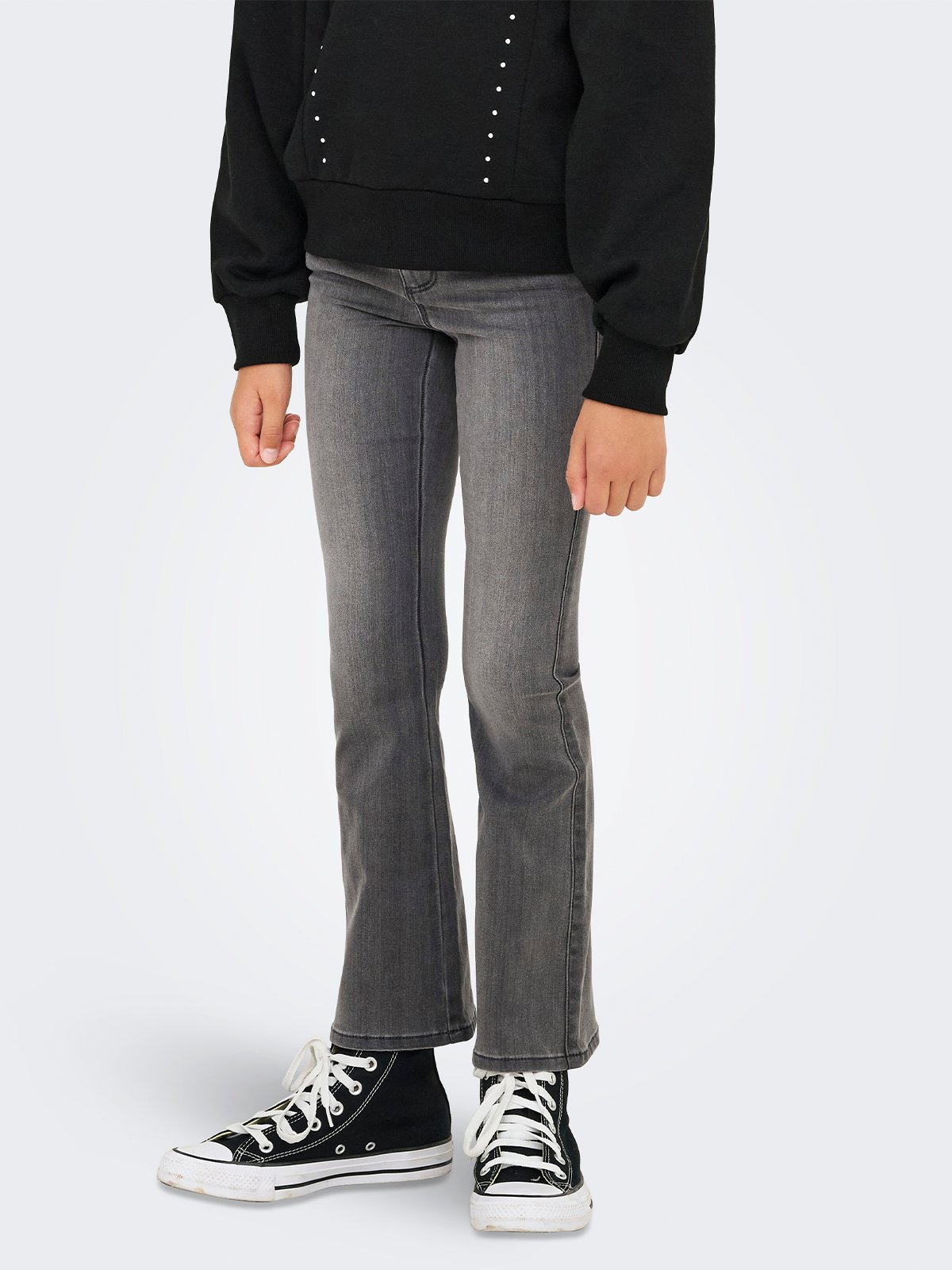 Kids Only Royal Life Reg Flared Dark Grey Denim