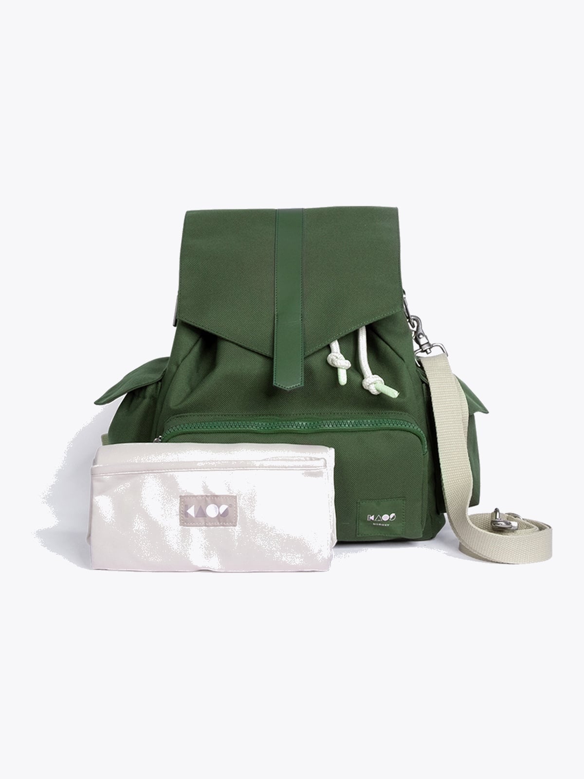 KAOS Ransel Changing Bag Grønn