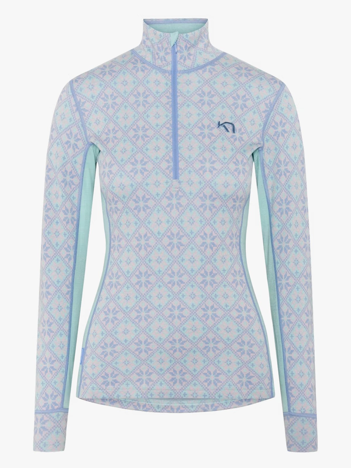 Kari Traa Rose Half Zip Bright Turguoise