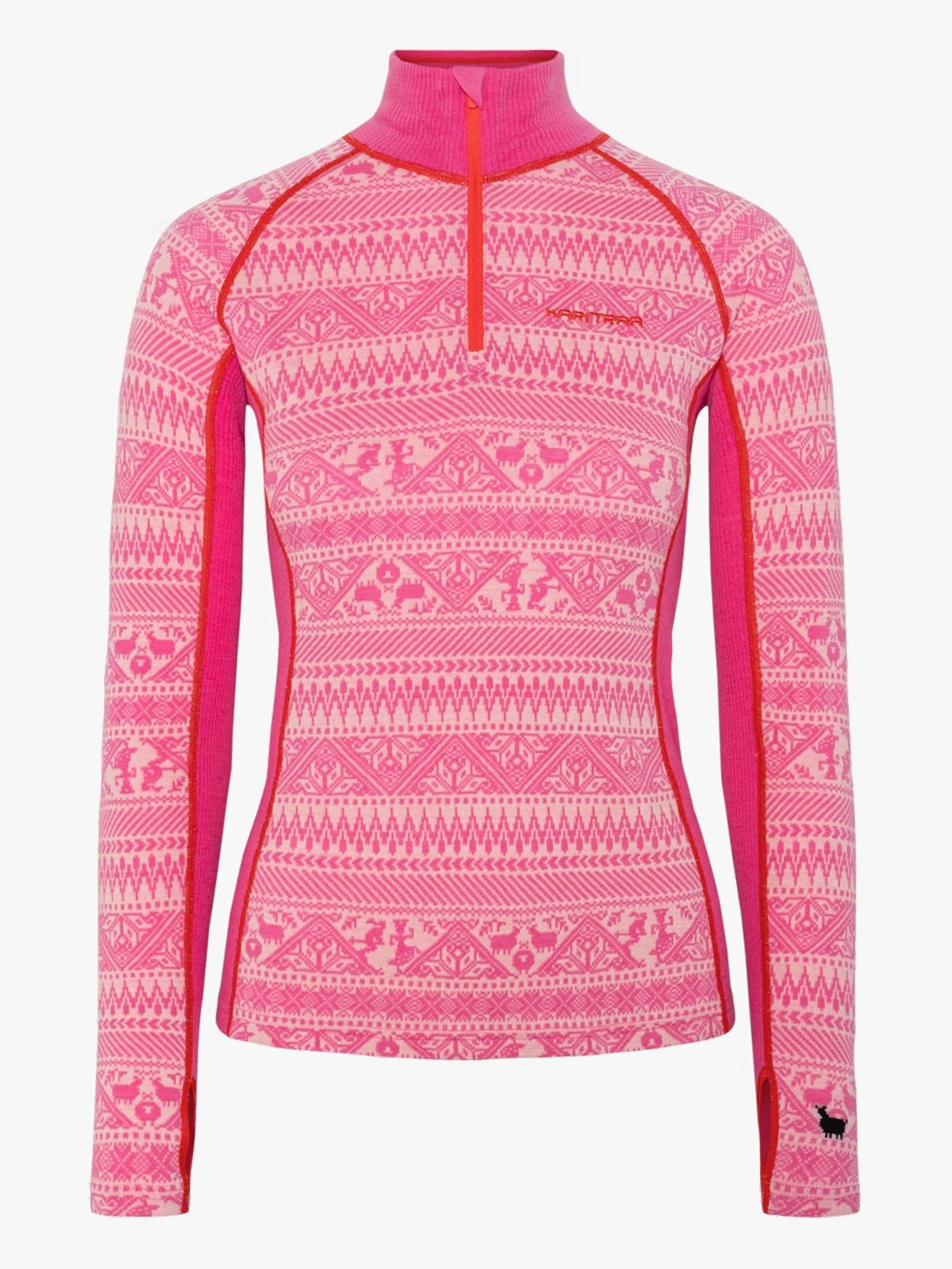 Kari Traa Tale Half-Zip Bright Pink