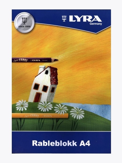 Lyra Rableblokk A4 50 Ark Flerfarget