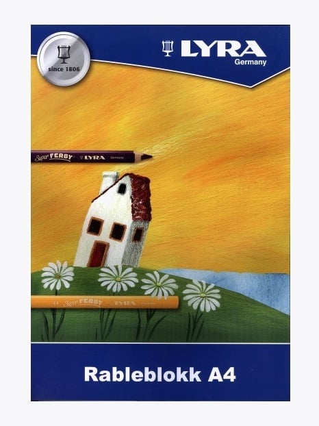 Lyra Rableblokk A4 50 Ark Flerfarget
