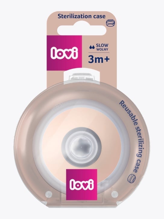 Lovi Dynamic Feeding Teat Mammafeel 3m+ Slow Beige