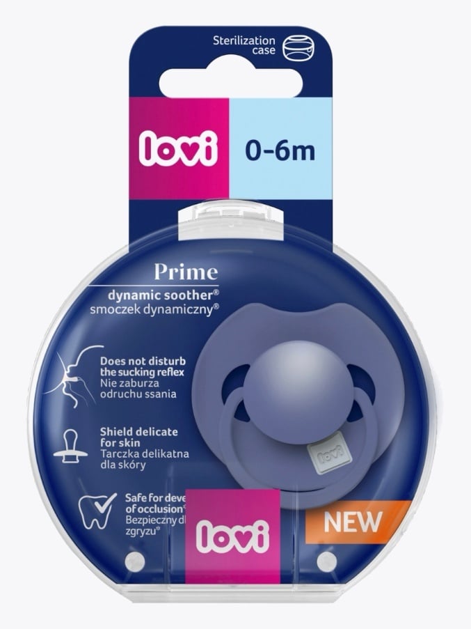 Lovi Prime Silicone Dynamic Soother 0-6m Blue Blå