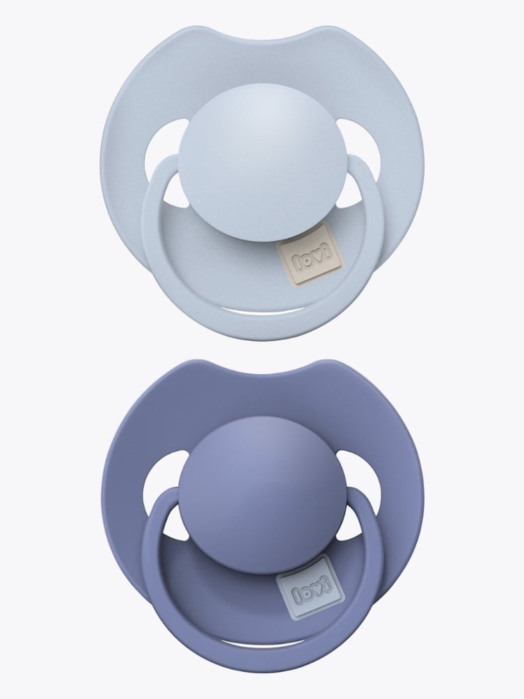 Lovi Prime Silicone Dynamic Soother 6-18m 2pk Blue Blå
