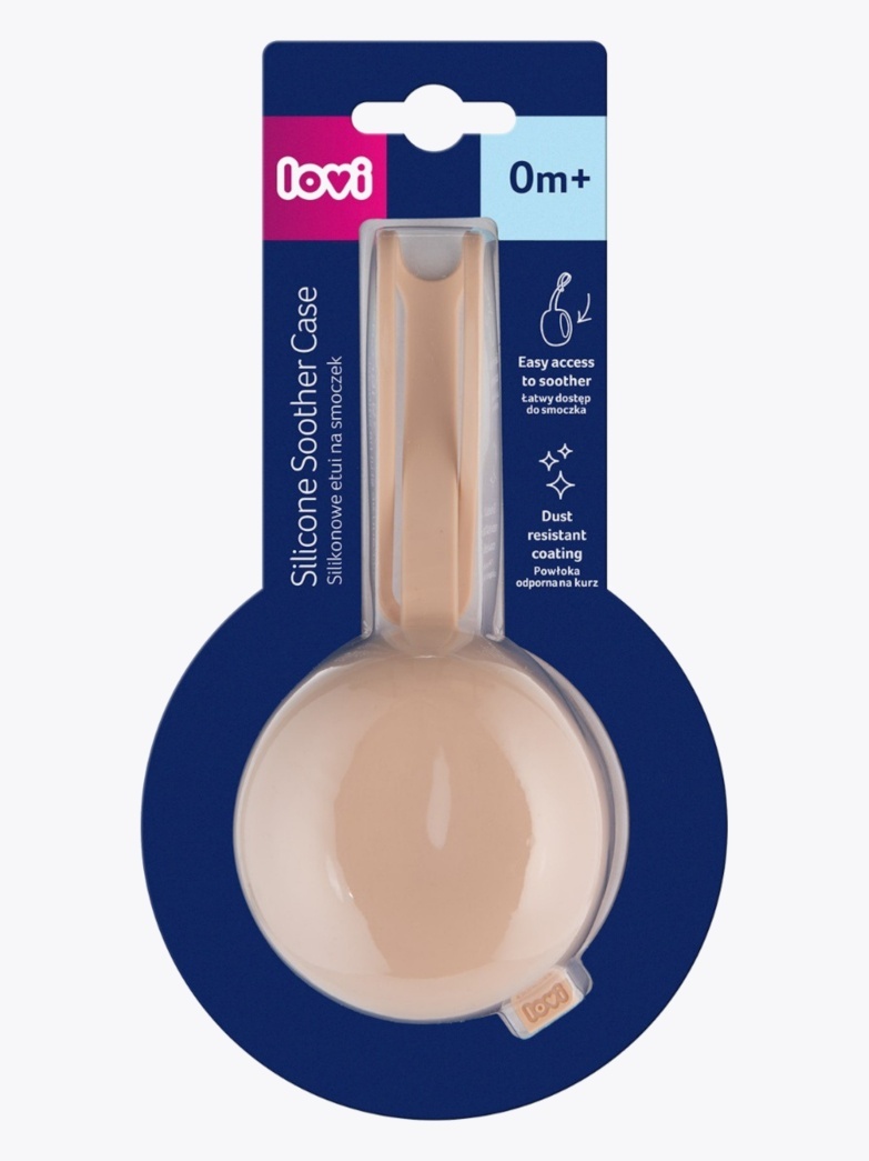 Lovi Silicone Soother Case Granola Beige