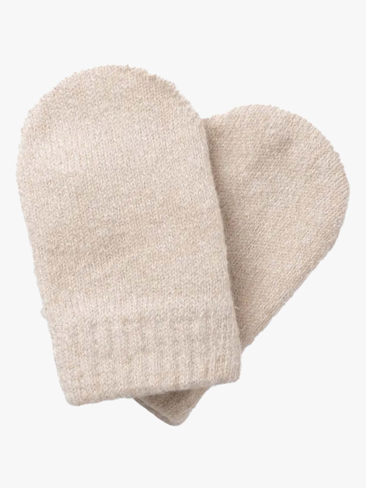 Lil- Atelier Gene Nio Knit Mittens Sandshell Melange