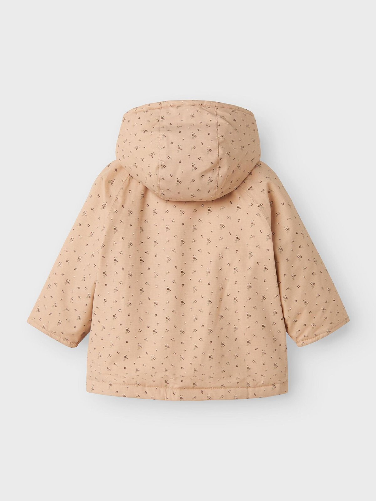 Lil- Atelier Gerda Padded Loose Jacket Aop Fo Rugby Tan