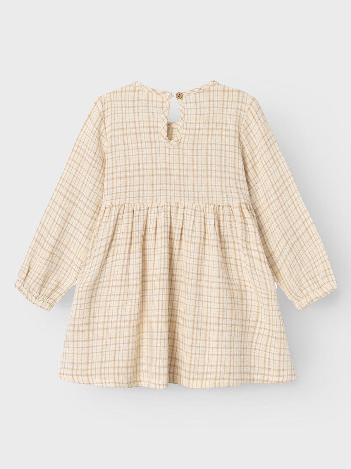 Lil- Atelier Kaley Long Sleeve Loose Dress Lemon Icing