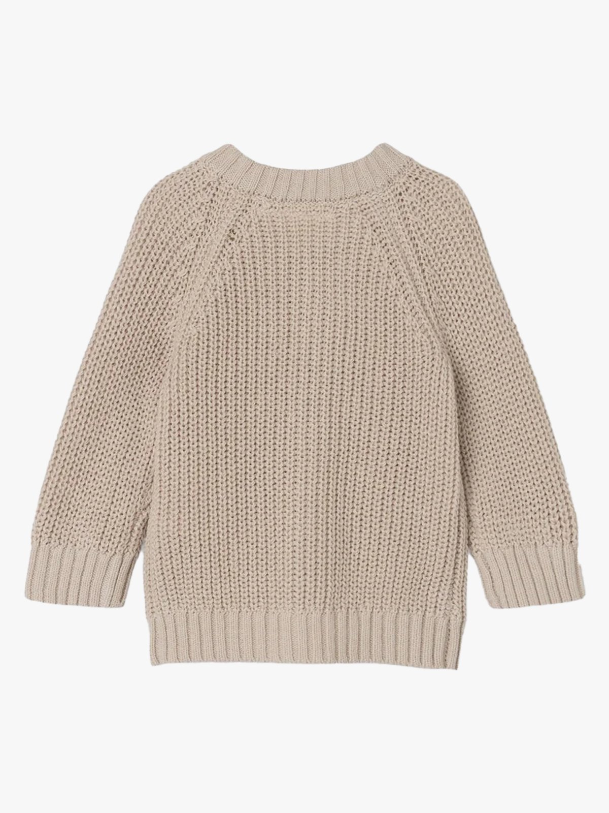 Lil- Atelier Emlen Long Sleeve Knit Card Gray Morn