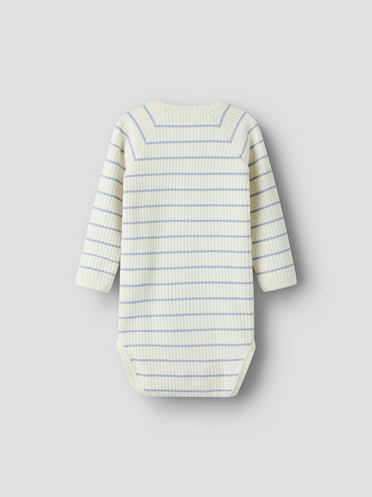 Lil- Atelier Kail Long Sleeve Slim Body Coconut Milk / Zen Blue