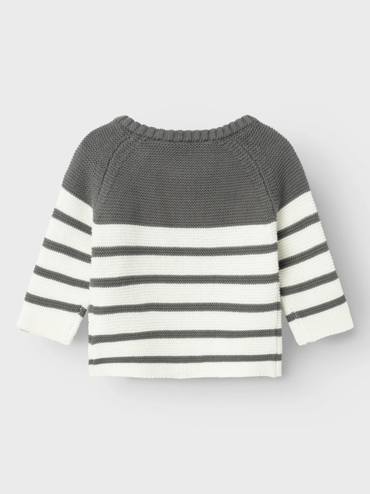 Lil- Atelier Kadin Long Sleeve Wrap Knit Pewter