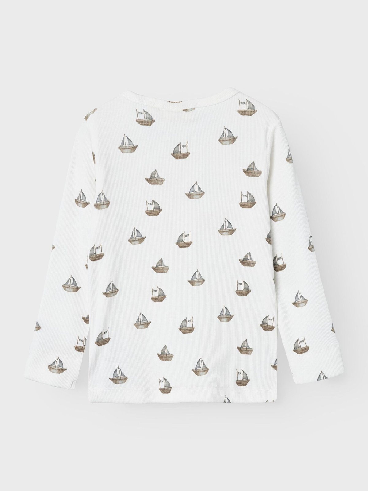 Lil' Atelier Gavo Long Sleeve Slim Top Coconut Milk