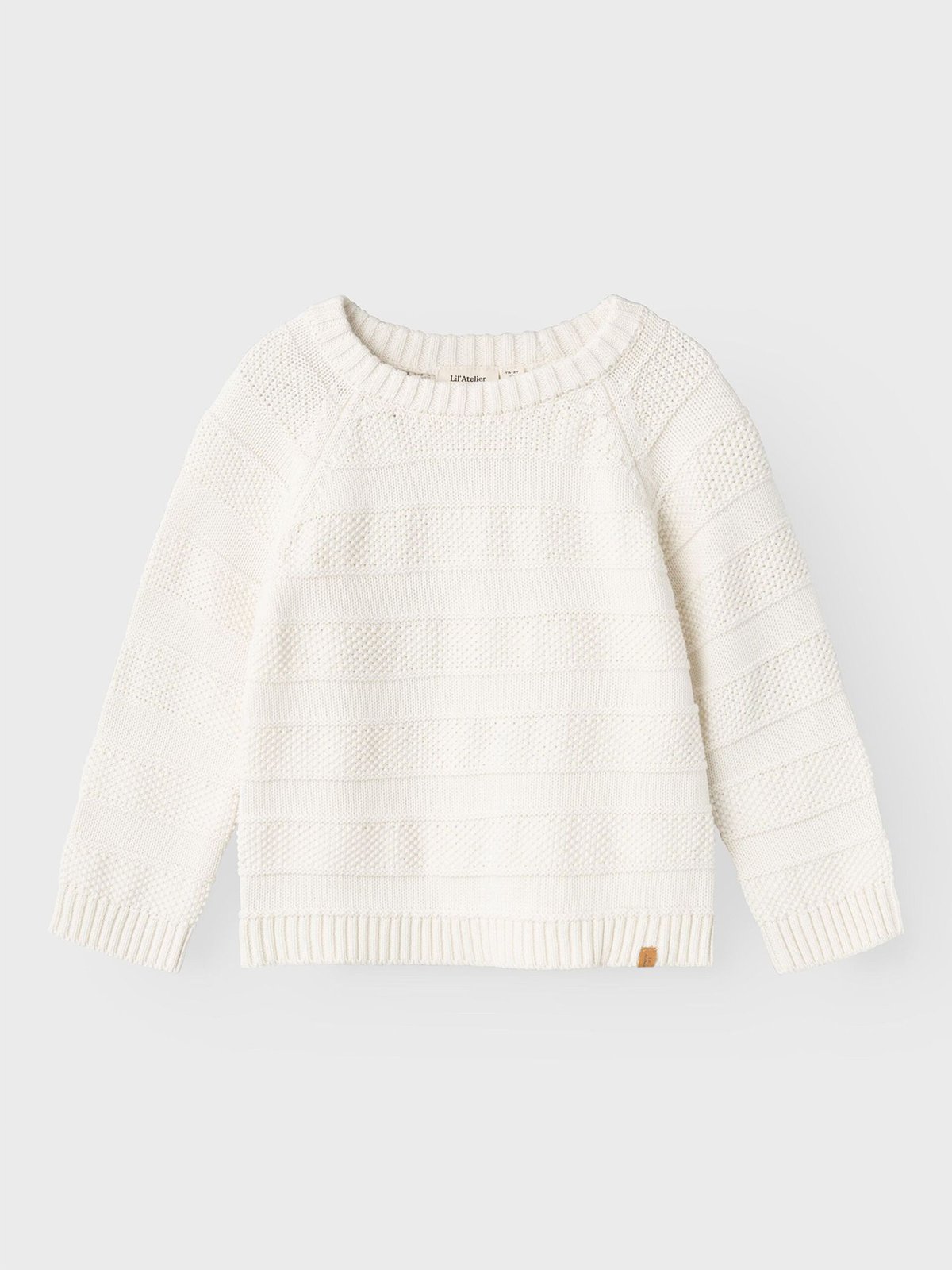 Lil' Atelier Larson Long Sleeve Knit Coconut Milk