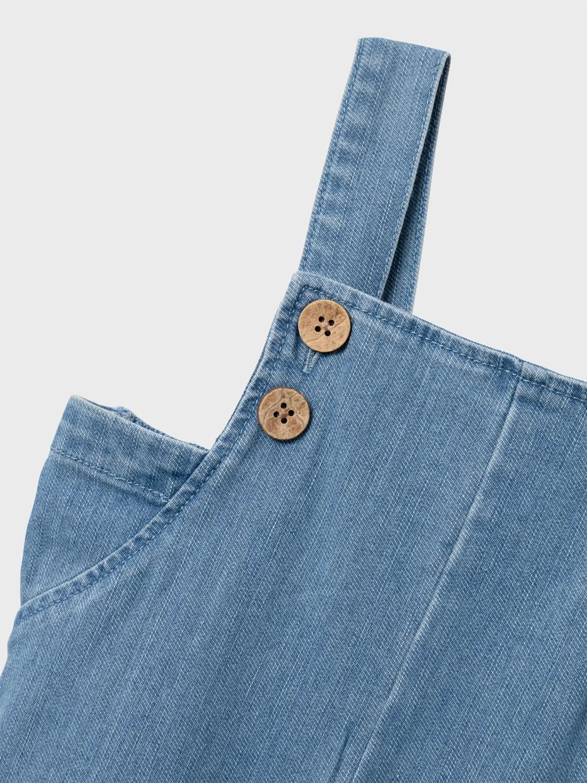 Lil- Atelier Okaja Loose Denim Overall Medium Blue Denim