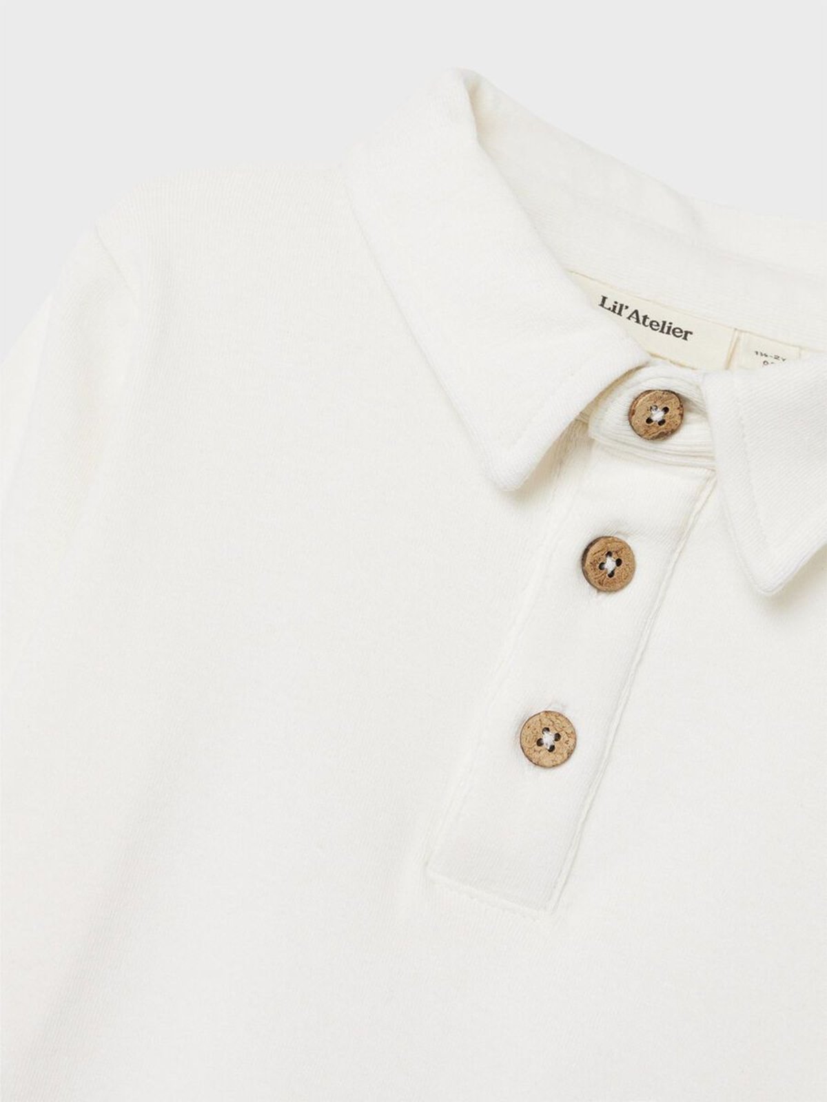 Lil- Atelier Fundo Long Sleeve Slim Top Coconut Milk