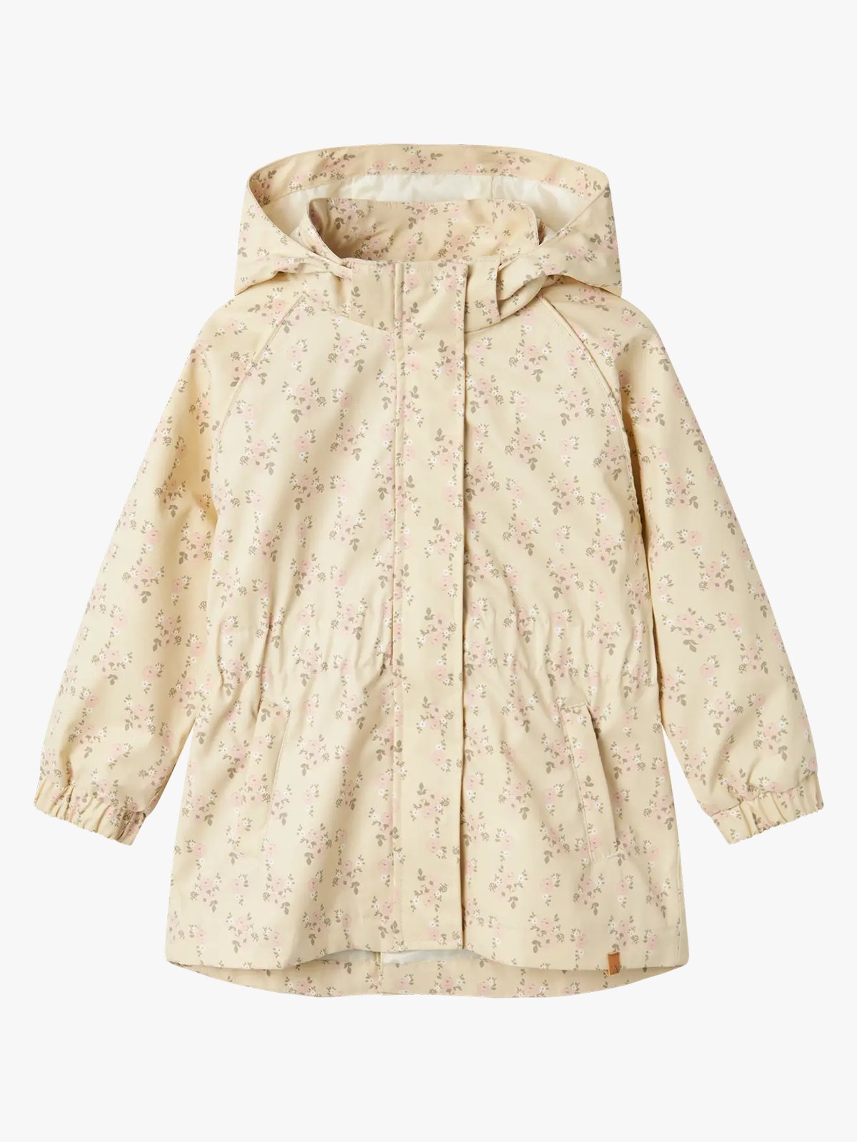 Lil- Atelier Gerda Long Jacket Aop Bleached Sand