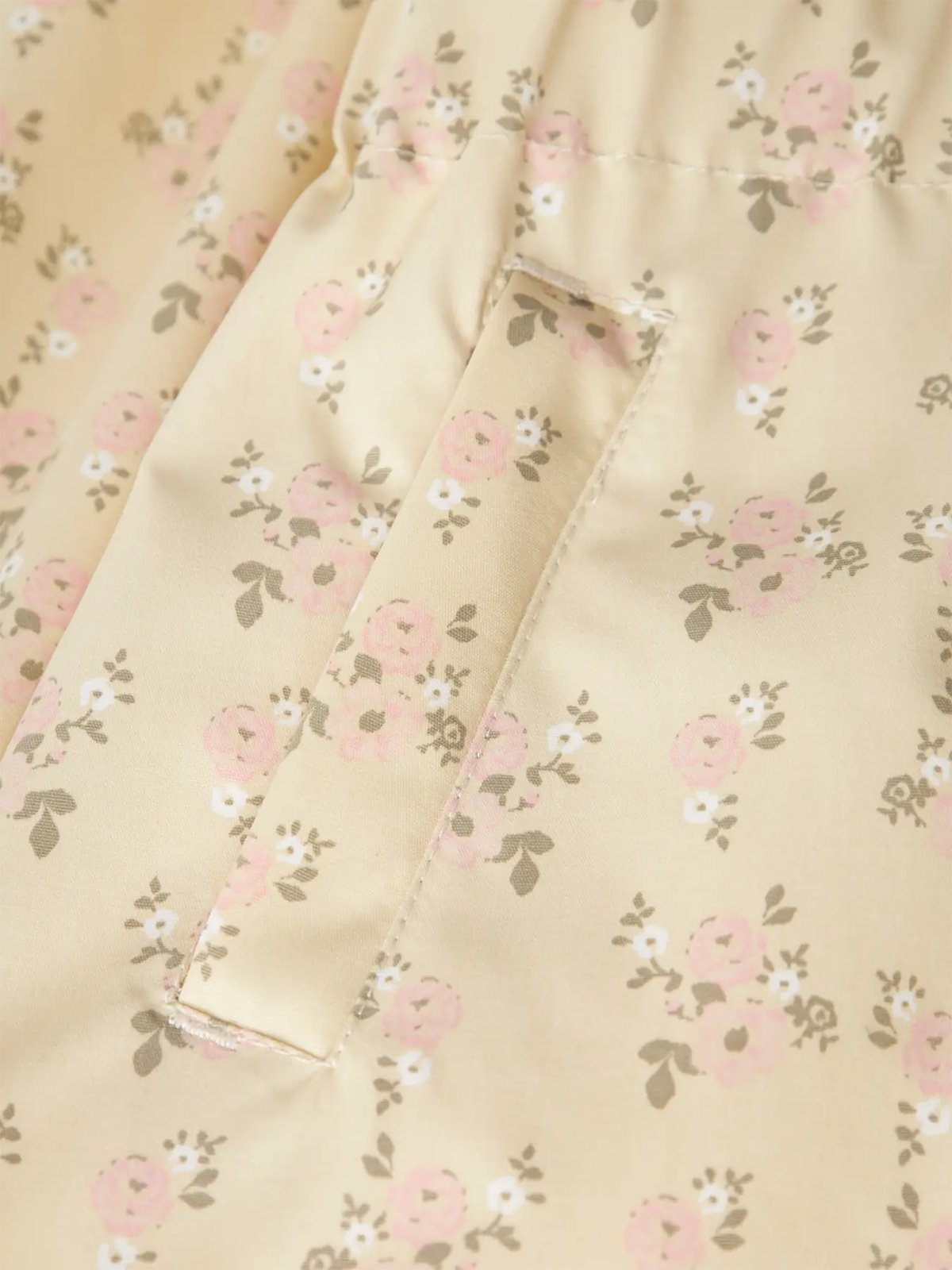 Lil- Atelier Gerda Long Jacket Aop Bleached Sand