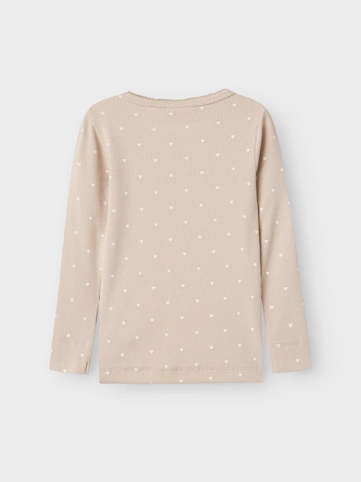 Lil- Atelier Gago Long Sleeve Slim Top Turtledove Flower