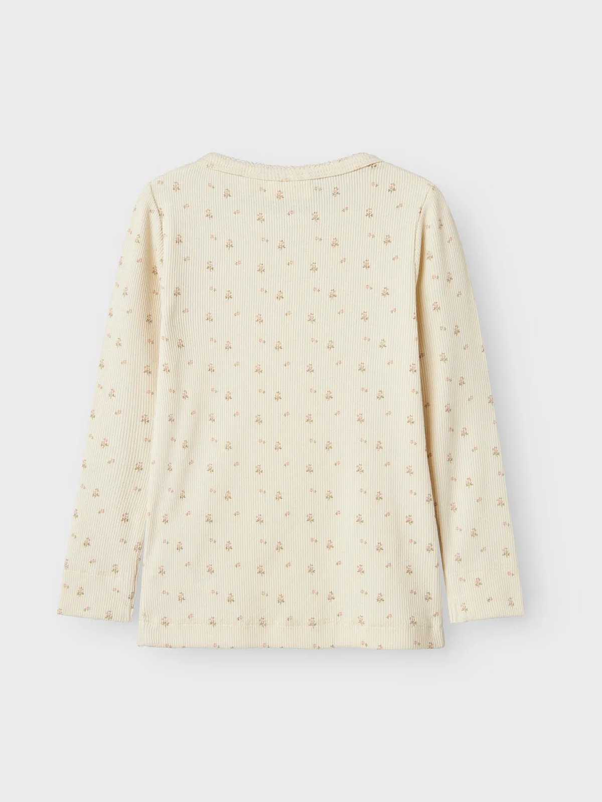 Lil- Atelier Gago Long Sleeve Slim Top Turtledove Flower