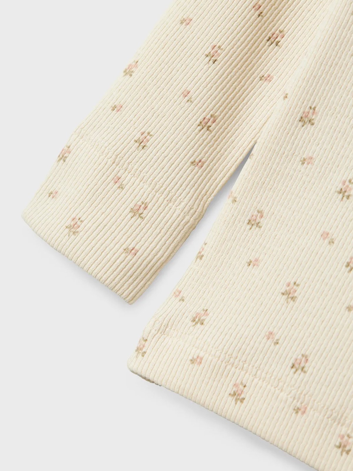 Lil- Atelier Gago Long Sleeve Slim Top Turtledove Flower